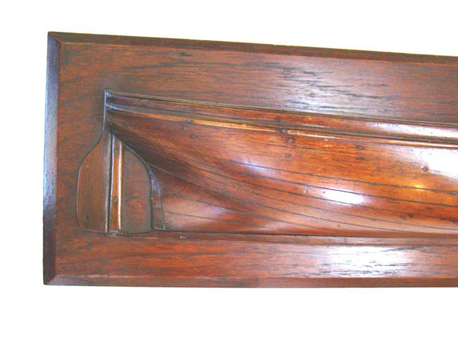 A Beautiful Civil War era Mahogany Half Hull Model circa 1865 — image 3